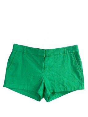 J.Crew Chino Shorts 3 Inseam Mid Rise Kelly Green Preppy Coastal Quiet Luxury 14